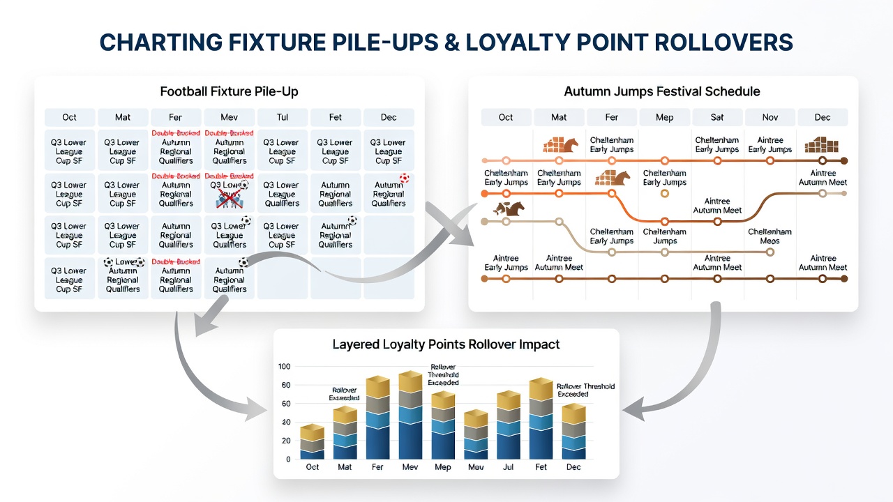 Football lower league cup fixtures overlapping with horse racing autumn jumps calendar events