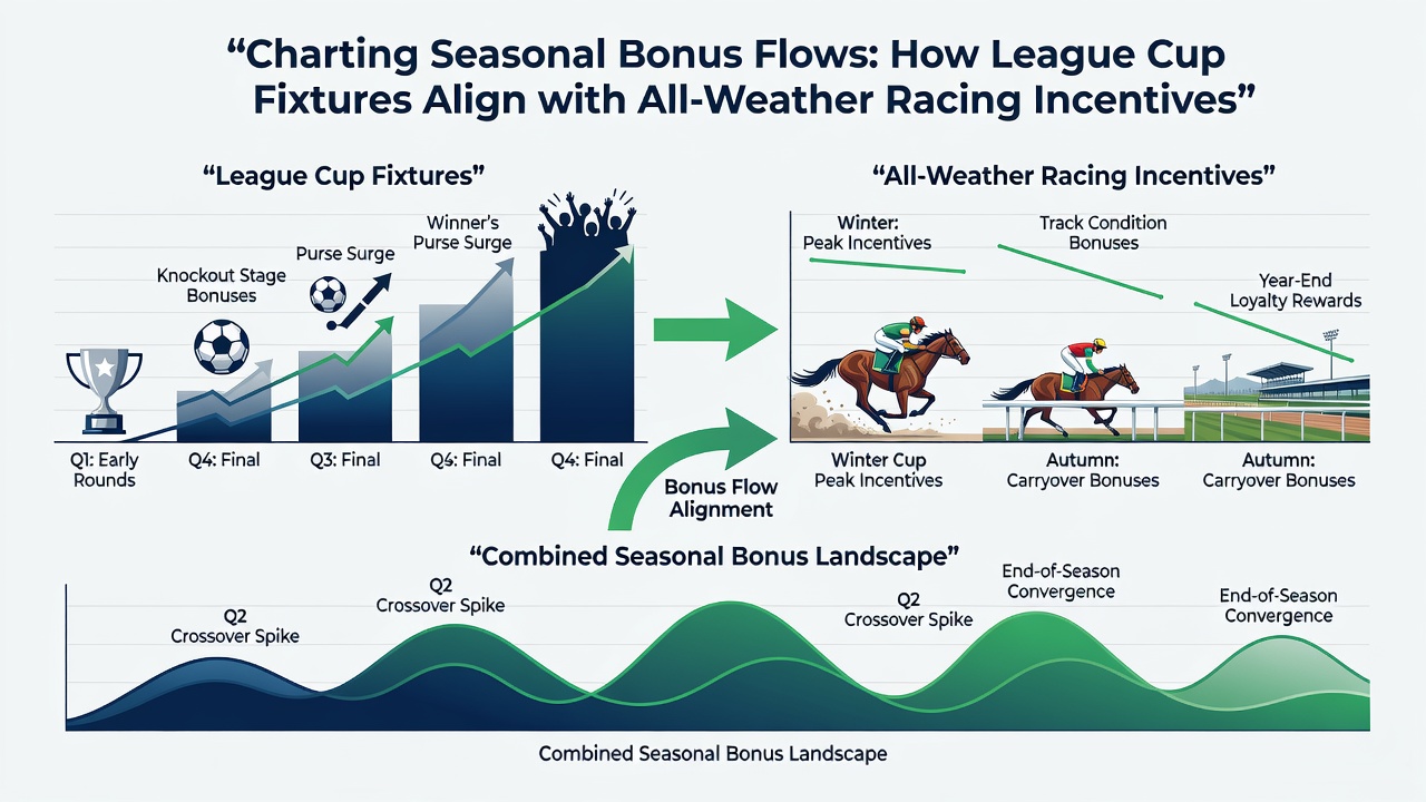 Operators mapping League Cup dates with racing and casino bonus timelines in a planning document