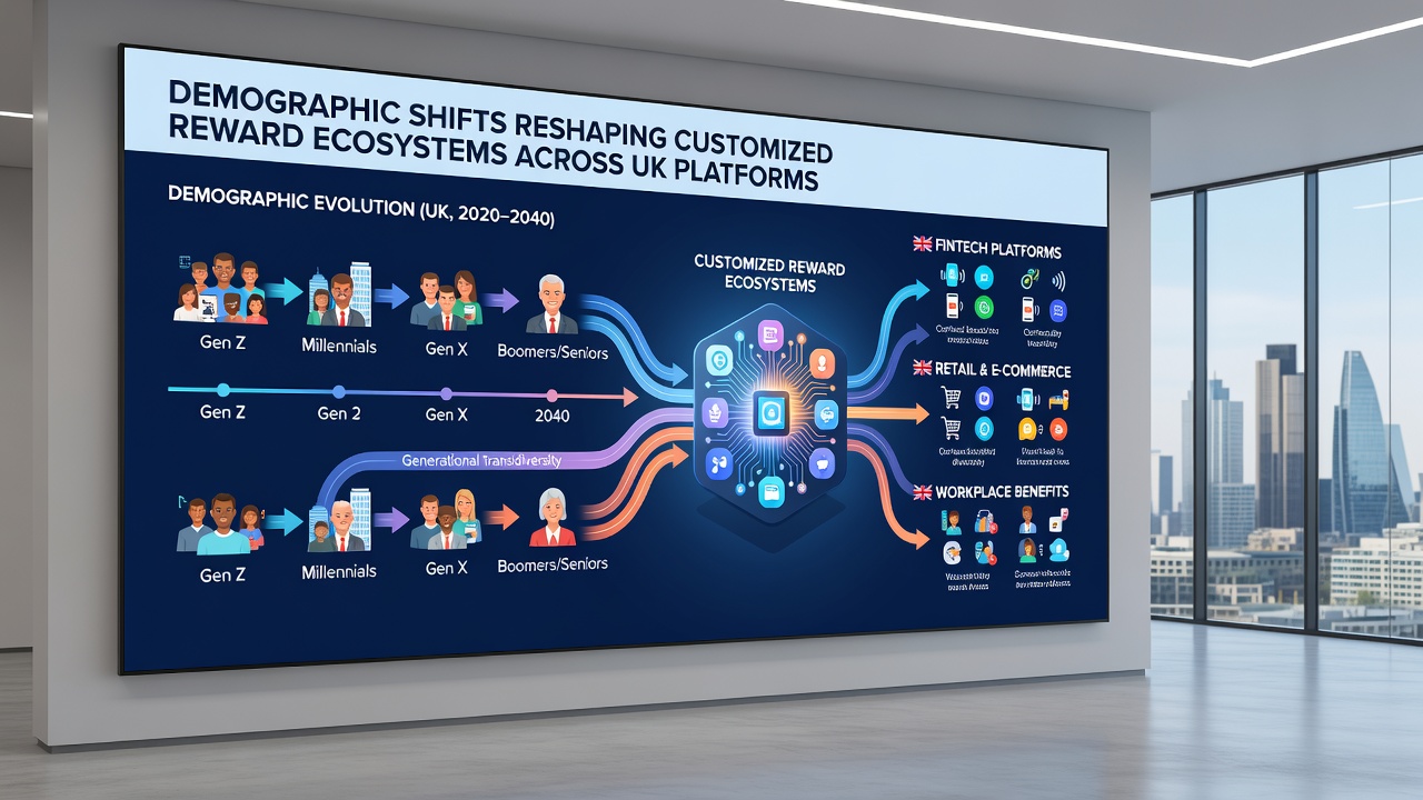 Diverse demographic groups reviewing customized reward options on tablet screens