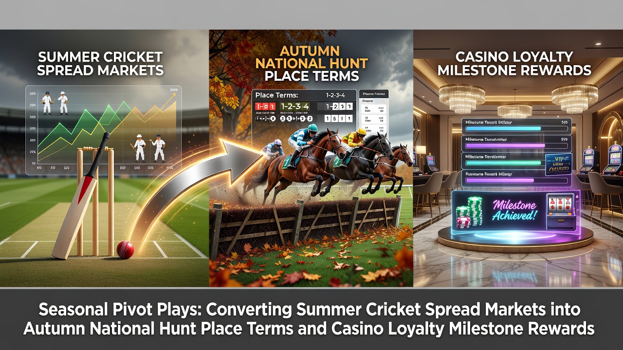 Cricket spread betting markets transitioning into autumn National Hunt racing promotions and casino loyalty structures
